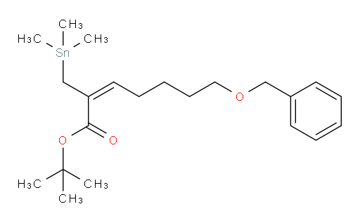 (E)-tert-butyl 7-(benzyloxy)-2-((trimethylstannyl)methyl)hept-2-enoate