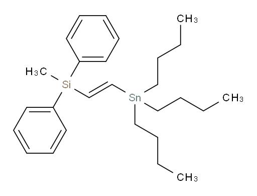 (E)-methyldiphenyl(2-(tributylstannyl)vinyl)silane