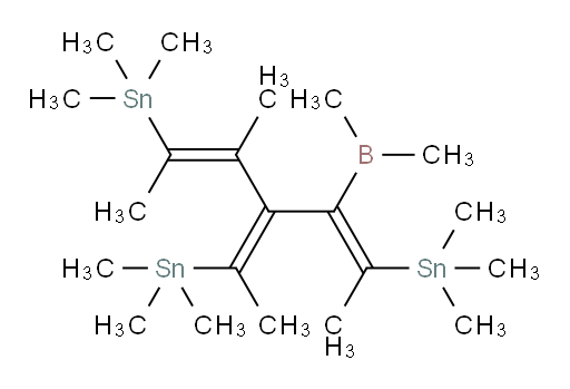 ((2E,4Z)-3-(dimethylboryl)-4-((E)-3-(trimethylstannyl)but-2-en-2-yl)hexa-2,4-diene-2,5-diyl)bis(trimethylstannane)