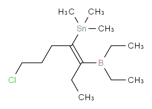 (E)-(7-chloro-3-(diethylboryl)hept-3-en-4-yl)trimethylstannane
