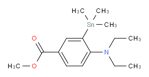 methyl 4-(diethylamino)-3-(trimethylstannyl)benzoate