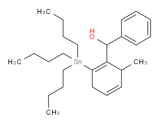 (6-methyl-2-(tributylstannyl)cyclohexa-1,4-dien-1-yl)(phenyl)methanol