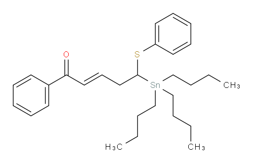 (E)-1-phenyl-5-(phenylthio)-5-(tributylstannyl)pent-2-en-1-one