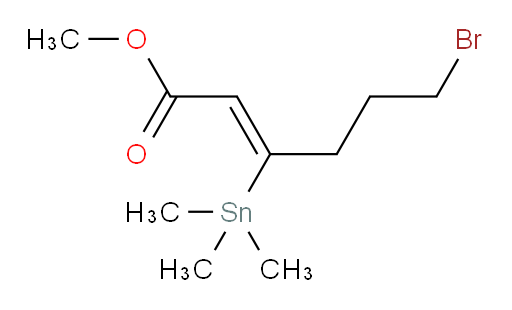 (Z)-methyl 6-bromo-3-(trimethylstannyl)hex-2-enoate