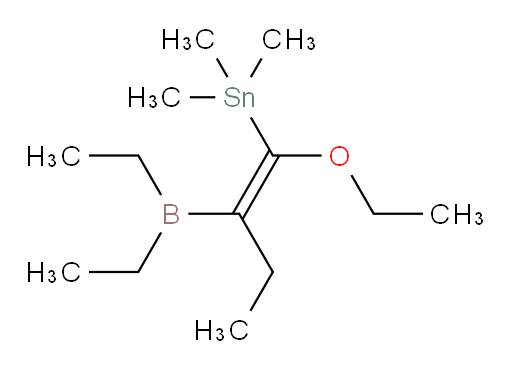 (E)-(2-(二乙基boryl)-1-乙氧基丁-1-烯-1-基)三甲基锡烷