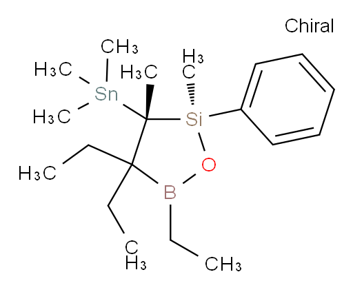 (2R,3S)-4,4,5-triethyl-2,3-dimethyl-2-phenyl-3-(trimethylstannyl)-1,2,5-oxasilaborolane