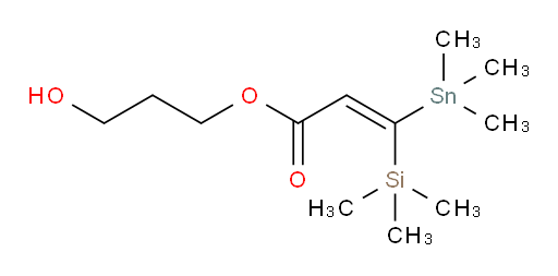 (E)-3-hydroxypropyl 3-(trimethylsilyl)-3-(trimethylstannyl)acrylate