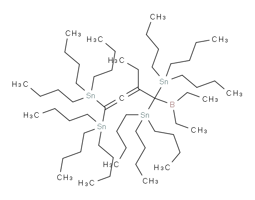 (1-(diethylboryl)-2-ethyl-4,4-bis(tributylstannyl)buta-2,3-diene-1,1-diyl)bis(tributylstannane)