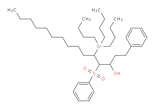 1-phenyl-4-(phenylsulfonyl)-5-(tributylstannyl)pentadecan-3-ol