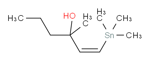 (Z)-3-methyl-1-(trimethylstannyl)hex-1-en-3-ol