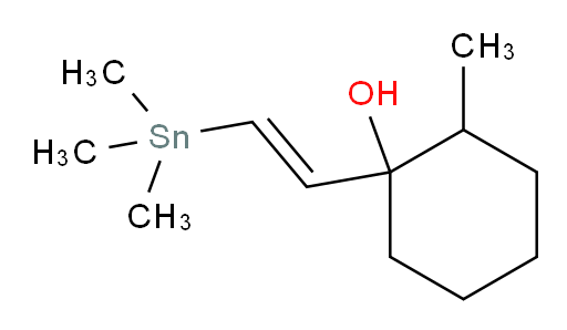 (E)-2-methyl-1-(2-(trimethylstannyl)vinyl)cyclohexanol