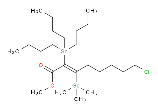 (E)-methyl 8-chloro-2-(tributylstannyl)-3-(trimethylgermyl)oct-2-enoate