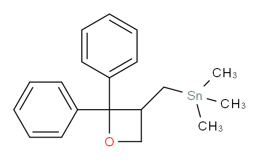 ((2,2-diphenyloxetan-3-yl)methyl)trimethylstannane
