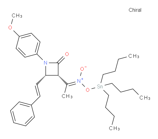 (E)-tributylstannyl (1-((3S,4S)-1-(4-methoxyphenyl)-2-oxo-4-((E)-styryl)azetidin-3-yl)ethylidene)azinate