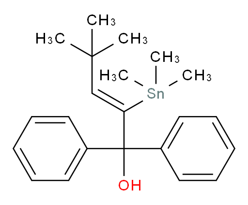 (Z)-4,4-dimethyl-1,1-diphenyl-2-(trimethylstannyl)pent-2-en-1-ol