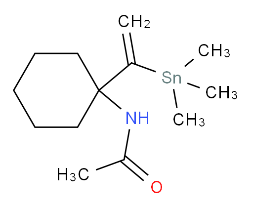 N-(1-(1-(trimethylstannyl)vinyl)cyclohexyl)acetamide