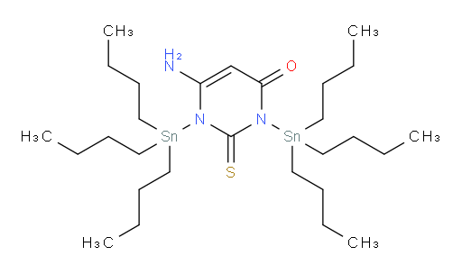 6-amino-2-thioxo-1,3-bis(tributylstannyl)-2,3-dihydropyrimidin-4(1H)-one