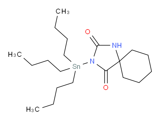 3-(三丁基锡基)-1,3-二氮杂螺[4.5]癸烷-2,4-二酮