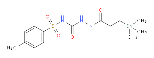N-tosyl-2-(3-(trimethylstannyl)propanoyl)hydrazinecarboxamide