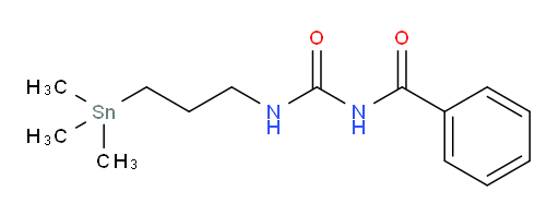 N-((3-(trimethylstannyl)propyl)carbamoyl)benzamide