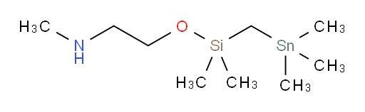 2-((dimethyl((trimethylstannyl)methyl)silyl)oxy)-N-methylethanamine
