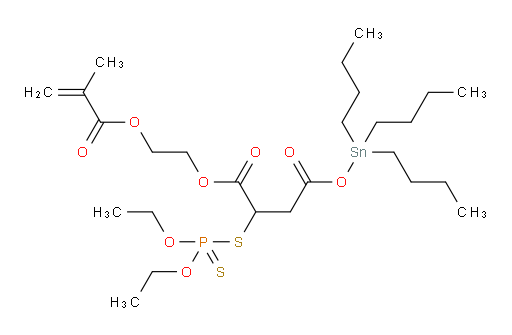 1-(2-(methacryloyloxy)ethyl) 4-(tributylstannyl) 2-((diethoxyphosphorothioyl)thio)succinate