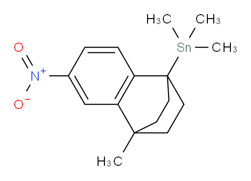 trimethyl(4-methyl-6-nitro-1,2,3,4-tetrahydro-1,4-ethanonaphthalen-1-yl)stannane