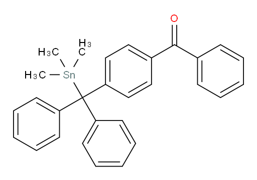(4-(diphenyl(trimethylstannyl)methyl)phenyl)(phenyl)methanone