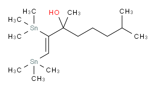 (Z)-3,7-二甲基-1,2-双(三甲基锡基)辛-1-烯-3-醇