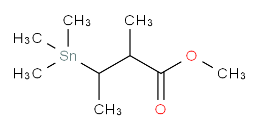 methyl 2-methyl-3-(trimethylstannyl)butanoate