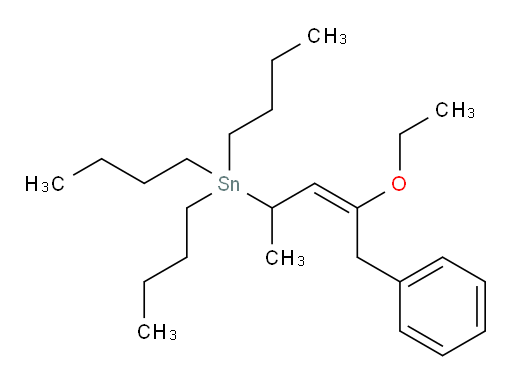 (E)-tributyl(4-ethoxy-5-phenylpent-3-en-2-yl)stannane
