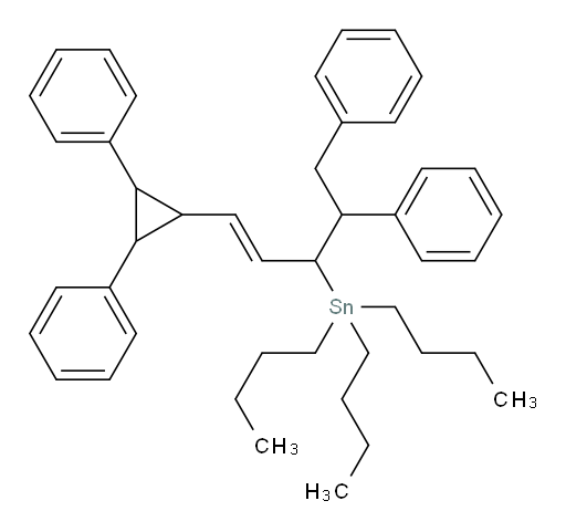 (E)-tributyl(1-(2,3-diphenylcyclopropyl)-4,5-diphenylpent-1-en-3-yl)stannane