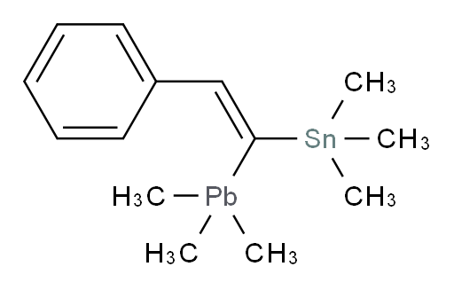 (Z)-三甲基(2-苯基-1-(三甲基铅基)乙烯基)锡烷