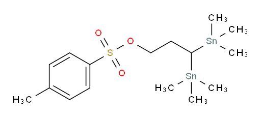 3,3-bis(trimethylstannyl)propyl 4-methylbenzenesulfonate