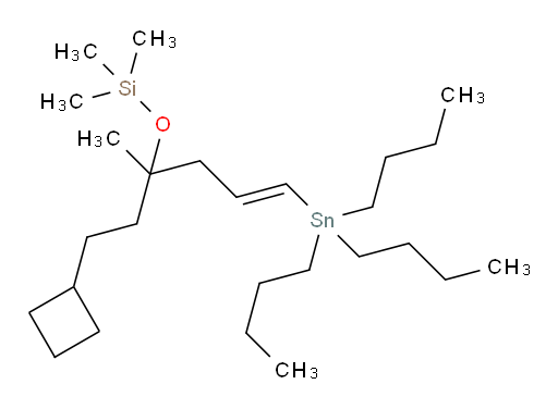 (E)-((1-cyclobutyl-3-methyl-6-(tributylstannyl)hex-5-en-3-yl)oxy)trimethylsilane