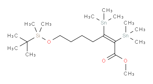 (Z)-甲基 7-((叔丁基二甲基sil氧基))-2,3-双(三甲基锡基)庚-2-烯酸酯
