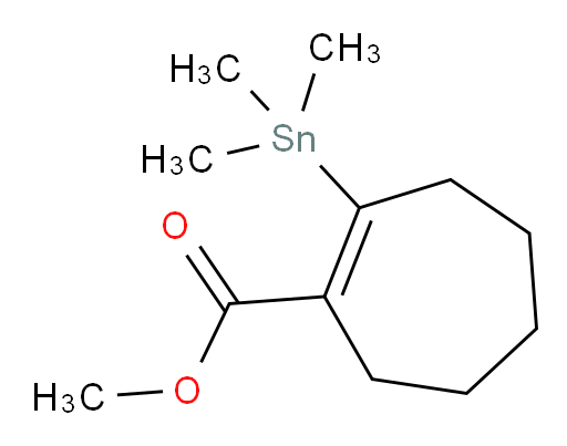 甲基 2-(三甲基锡基)环庚-1-烯甲酸酯