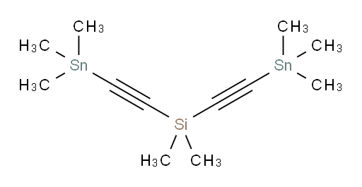 dimethylbis((trimethylstannyl)ethynyl)silane