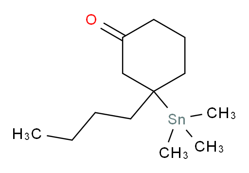 3-butyl-3-(trimethylstannyl)cyclohexanone