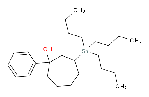 1-phenyl-3-(tributylstannyl)cycloheptanol