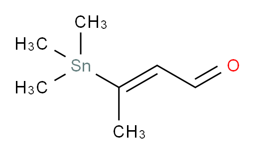 (E)-3-(trimethylstannyl)but-2-enal