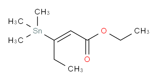 (E)-ethyl 3-(trimethylstannyl)pent-2-enoate