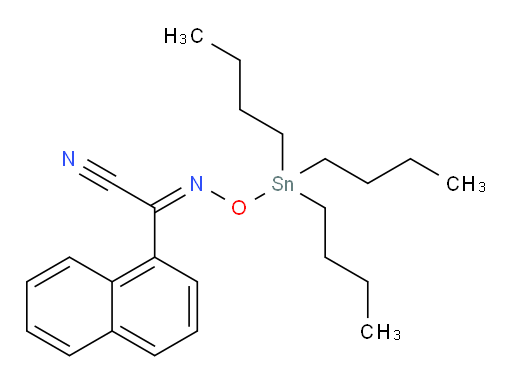 (E)-N-((tributylstannyl)oxy)-1-naphthimidoyl cyanide