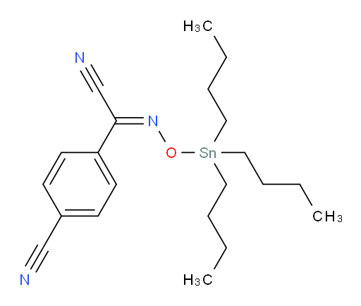 (E)-4-cyano-N-((tributylstannyl)oxy)benzimidoyl cyanide