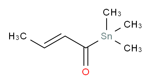 (E)-1-(三甲基锡基)丁-2-烯-1-酮