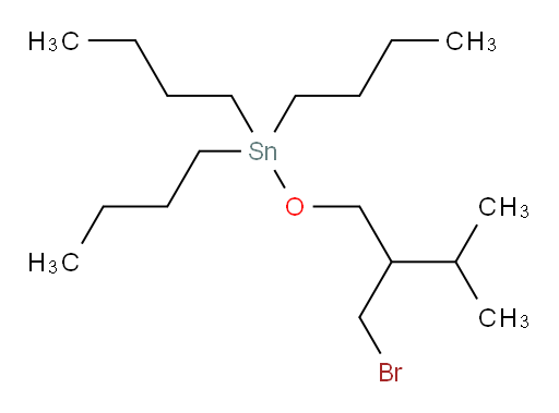 (2-(bromomethyl)-3-methylbutoxy)tributylstannane