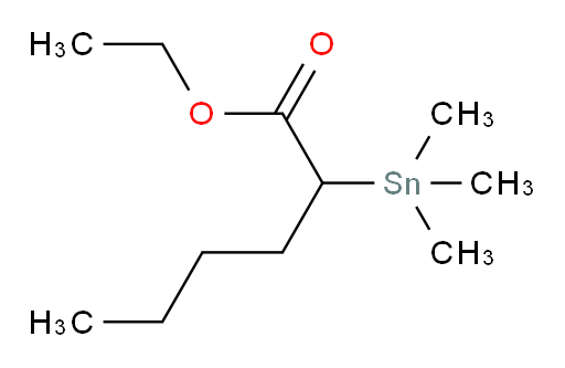 ethyl 2-(trimethylstannyl)hexanoate