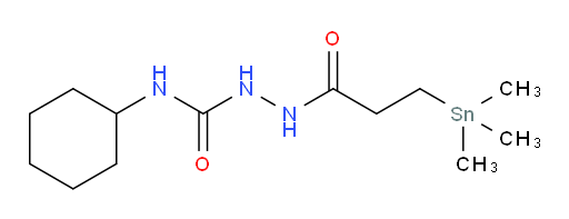 N-cyclohexyl-2-(3-(trimethylstannyl)propanoyl)hydrazinecarboxamide