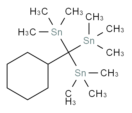 (cyclohexylmethanetriyl)tris(trimethylstannane)