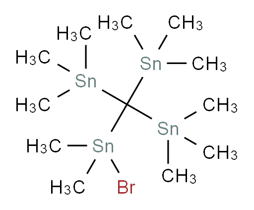 ((bromodimethylstannyl)methanetriyl)tris(trimethylstannane)